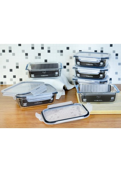 Verona 1040 Ml. Cam Saklama Kabı 1 Adet -401138 fırsatları