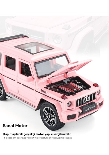 1:24 Mercedes-Benz G63 Alaşım Araba Modeli Arazi Aracı Süsü (Yurt Dışından) modelleri