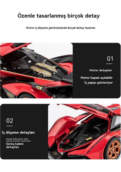 1:32 Rambo V12 Alaşımlı Araba Modeli Spor Araba Seti (Yurt Dışından) modelleri