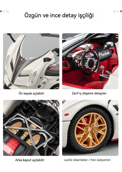1:24 Pagani Sprey Alaşımlı Araba Modeli Spor Araba Süsleme (Yurt Dışından) fiyatları