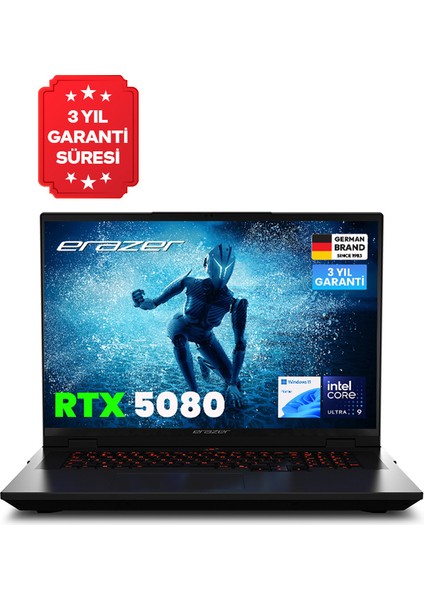 Beast 18 X1 MD62731 Intel Ultra 9 275HX 32GB Ram 2tb SSD RTX5080 18" 240Hz Qhd+ IPS W11H Oyuncu Laptop