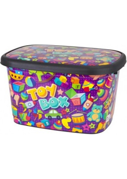 Dekorlu Oyuncak Kutusu Büyük 25 Lt. KOTYORA-M11295