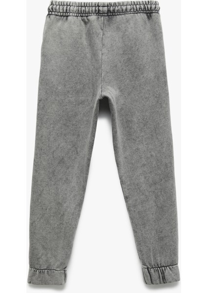 Pamuklu Şardonlu Beli Lastikli Cep Detaylı Jogger Eşofman Altı fiyatları