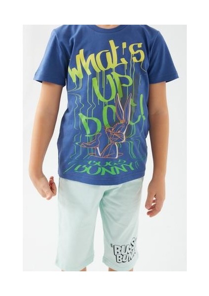 Whats Up Doc Açık Mavi Erkek Çocuk Kapri Takım fiyatları