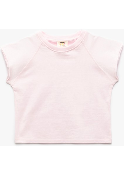 Basic Tişört Kısa Kollu Bisiklet Yaka Pamuklu