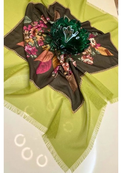 Yeşil Siyah Vintage Boho Tarz Masa Örtüsü fiyatları