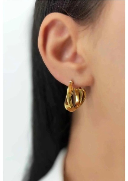 Gold Zincir Kararmaz günlük kullanıma uygun Çelik Takı Setleri | Sns500847 modelleri