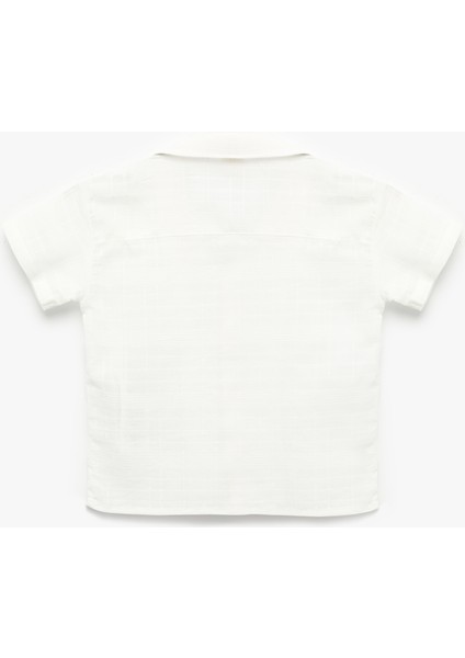 Düğmeli Cep Detaylı Kısa Kollu Gömlek fiyatları