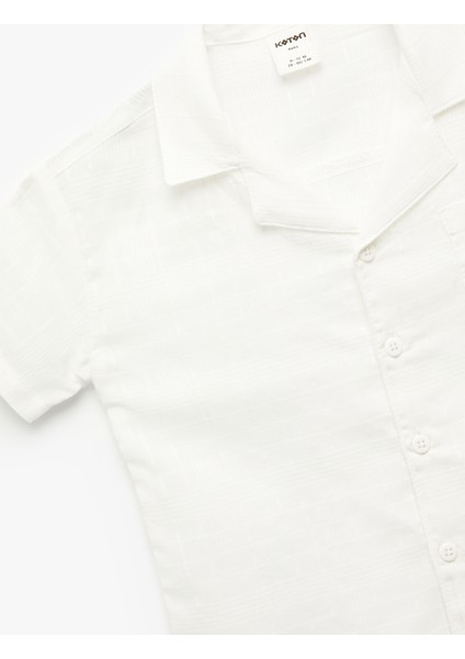 Düğmeli Cep Detaylı Kısa Kollu Gömlek modelleri