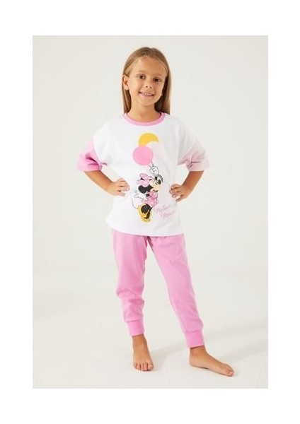 Ballons Beyaz Kız Çocuk Kısa Kol Pijama Takım