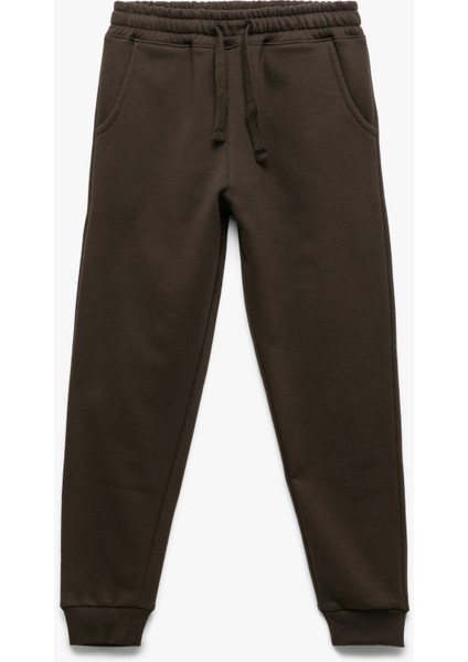 Pamuklu Beli Bağcıklı Şardonlu Jogger Eşofman Altı