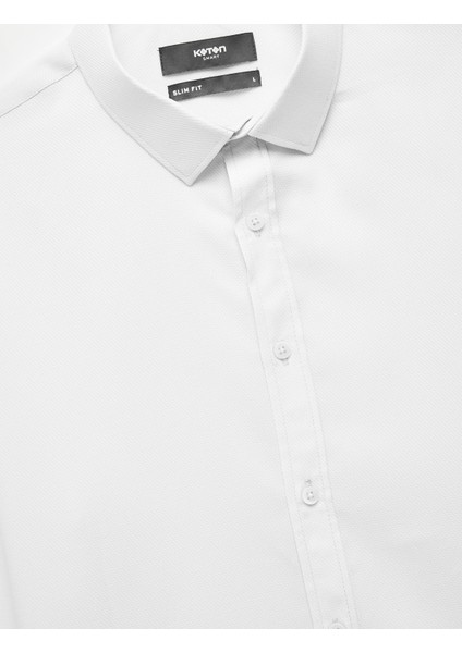 Yarım Italyan Yaka Uzun Kollu Slim Fit Klasik Gömlek modelleri