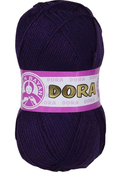 1 Adet Dora El Örgü Ipi Yünü 100 gr 060 Koyu Mor