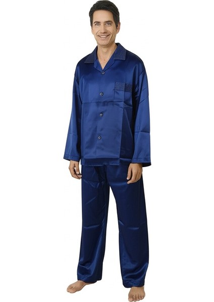 Erkek Pijama Takımı Saten Kumaş Klasik Model Cepli Rahat Tam Kalıp OPEPT25PIEROMOD87 indirimleri