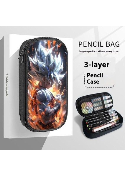 Okul Sezonu Yedi Ejderha Topu Kalem Çantası Goku Çevresel Kırtasiye Kutusu Kalem Çantası Ilkokul Öğrencileri Ortaokul Lise Öğrencileri Çok Fonksiyonlu Kalem Kutusu (Yurt Dışından)