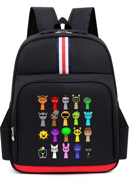 Karikatür Çocuk Omuz Çantası Küçük Öğrencilerle Erkek ve Kadınların Kampüs Trendi Büyük Kapasiteli Okul Çantası (Yurt Dışından)