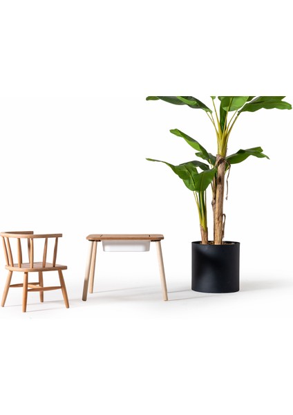 Montessori Tek Hazneli Aktivite Masası ve 2 Adet Remy Sandalye Seti modelleri