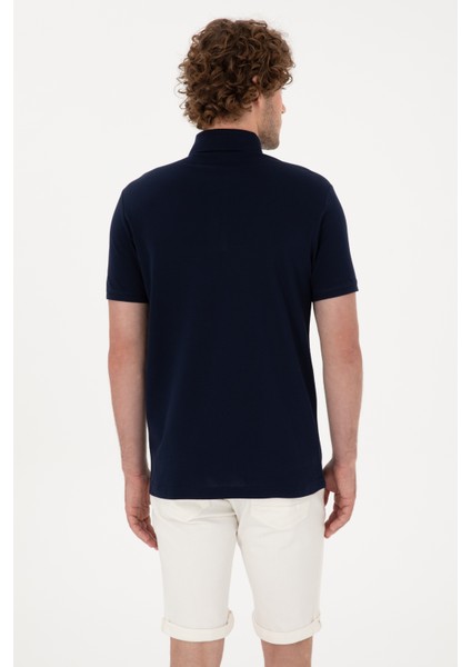 Erkek Lacivert Tişört Basic 50306015-VR033 indirimleri