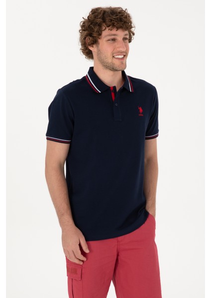 Erkek Lacivert Tişört Basic 50306011-VR033 modelleri