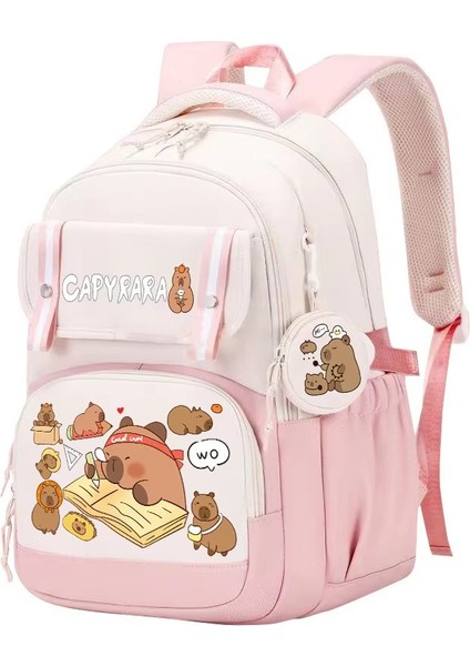 Yeni Capya Okul Çantası Eğlenceli Karikatür Su Yunusu Omuz Çantası Büyük Kapasiteli Ilk ve Ortaokul Öğrencileri (Yurt Dışından)