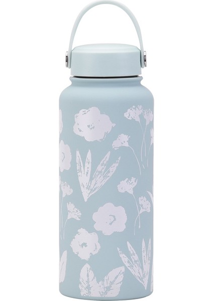 Yeni 1l Yalıtımlı Dak Büyük Kapasiteli Geniş Ağızlı Taşınabilir Vakumlu Spor Su Isıtıcısı Açık Baskı Su Dağı Kadın (Yurt Dışından)