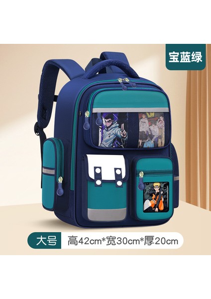 2023 Yeni Okul Sezonu Unisex Ilkokul Öğrencilerinin Okul Çantası Ingiliz Tarzı Büyük Kapasiteli Basınç Tahliye Bel Koruması Su Geçirmez (Yurt Dışından)