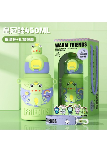 Karikatür Yeni Bebek Çocuk Yalıtım Kabı Bir Kapak Çift Içme Paslanmaz Çelik Su Dağı Erkekler ve Kadınlar Çocuklar Öğrenciler Için Sevimli Daklar (Yurt Dışından)