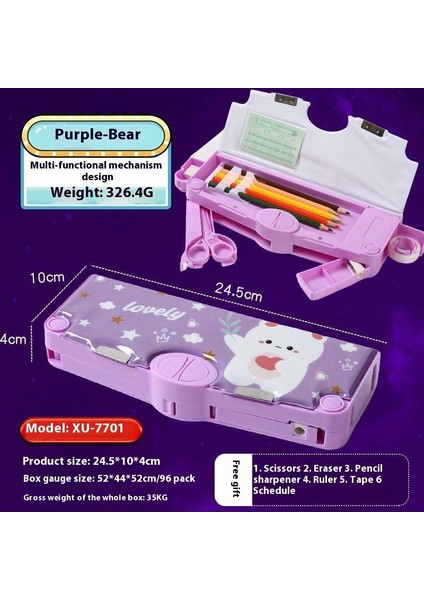 Yaratıcı Astronot Çok Fonksiyonlu Kalem Kutusu Ilkokul Öğrencileri Büyük Kapasiteli Yüksek Değerli Kırtasiye Kutusu (Yurt Dışından)