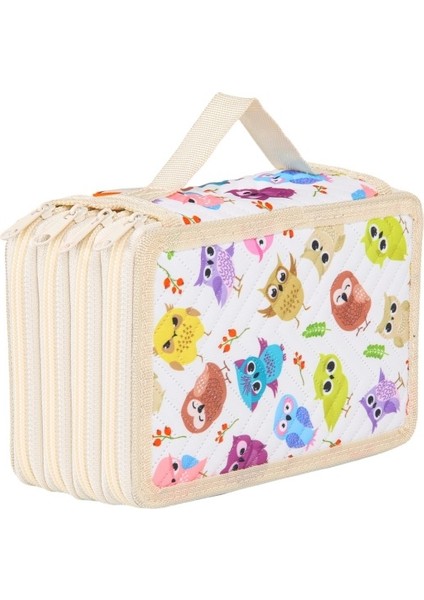 Eskiz Kalem Çantası Delik Büyük Kapasiteli Renkli Kalem Kutusu Kırtasiye Fırçaları Sanat Tırnak Sanat Saklama Çantası 72 Delik (Yurt Dışından)