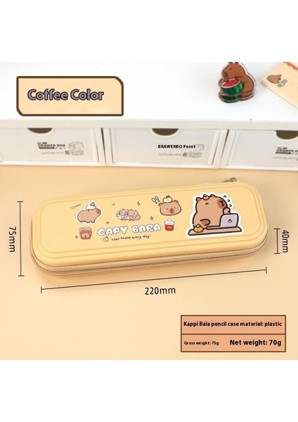 Çocuk Karikatür Kırtasiye Kutusu Büyük Kapasiteli Su Geçirmez Kalem Çantası Çok Fonksiyonlu Ilkokul Öğrencileri Çift Plastik Kalem Kutusu (Yurt Dışından)
