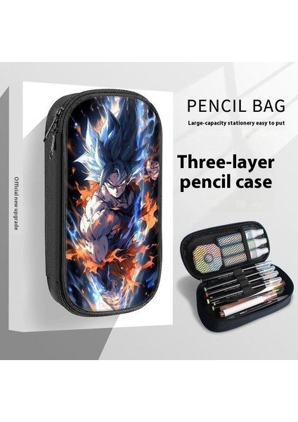 Okul Sezonu Yedi Ejderha Topu Kalem Çantası Goku Çevresel Kırtasiye Kutusu Kalem Çantası Ilkokul Öğrencileri Ortaokul Lise Öğrencileri Çok Fonksiyonlu Kalem Kutusu (Yurt Dışından)