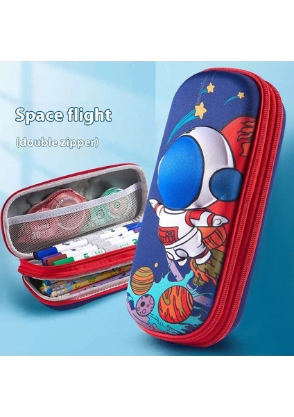 25 Yeni 3D Çift Katmanlı Kalem Kutusu Ilkokul Öğrencileri Büyük Kapasiteli Erkek ve Kadın Çocuk Kırtasiye Çantası Kalem Kutusu Kırtasiye Kutusu Depolama (Yurt Dışından)