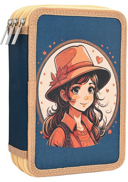 Yeni 48 Renk Oxford Kumaş Öğrenci Boyama Büyük Kapasiteli Renkli Kalem Kutusu Sanat Depolama Kalem Çantası (Yurt Dışından)