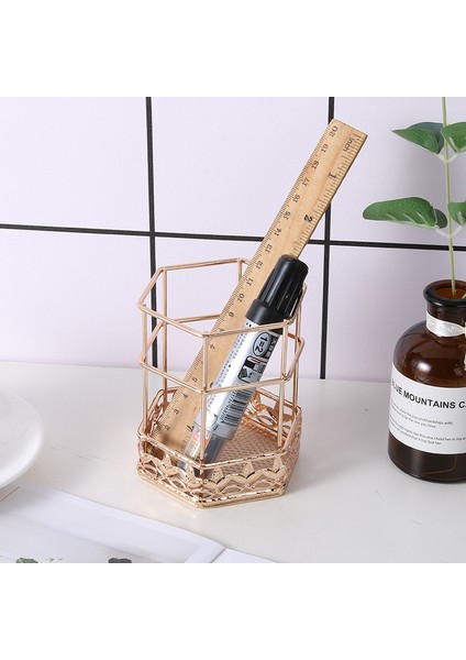 Yeni Kırtasiye Saklama Döner Kalemlik Saklama Kutusu Moda Makyaj Fırçası Saklama Tüpü Çok Fonksiyonlu Kalemlik (Yurt Dışından)