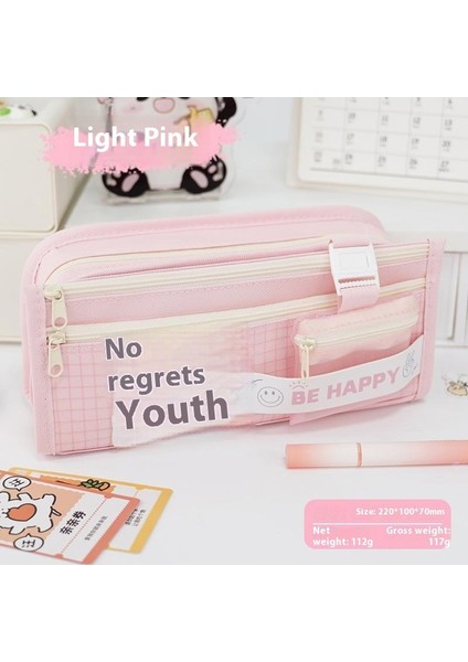 Kalem Çantası Yeni Büyük Boy Kapasiteli Ortaokul Öğrencileri Kırtasiye Kutusu Yaratıcı Kalem Saklama Çantası Ilkokul Öğrencileri Yüksek Değerli Tasarım Hissi (Yurt Dışından)