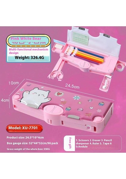 Yaratıcı Astronot Çok Fonksiyonlu Kalem Kutusu Ilkokul Öğrencileri Büyük Kapasiteli Yüksek Değerli Kırtasiye Kutusu (Yurt Dışından)