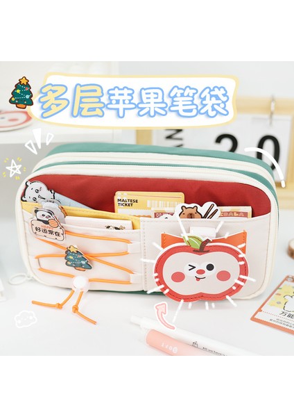 Büyük Kapasiteli Kalem Kutusuyüksek Değerli Ipli Tasarımniş Kırtasiye Kutusukalem Kutusu (Yurt Dışından)