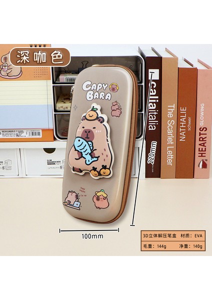 Sevimli Yaratıcı Kalem Kılıfı Kirli Dalı Niş Kırtasiye Kılıfı Ilkokul Büyük Kapasiteli Kalem Kutusu Kapi Bara 3D Kırtasiye Çantası (Yurt Dışından)