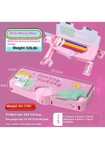 Yaratıcı Astronot Çok Fonksiyonlu Kalem Kutusu Ilkokul Öğrencileri Büyük Kapasiteli Yüksek Değerli Kırtasiye Kutusu (Yurt Dışından)