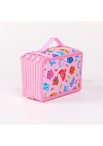 Eskiz Kalem Çantası Delik Büyük Kapasiteli Renkli Kalem Kutusu Kırtasiye Fırçaları Sanat Tırnak Sanat Saklama Çantası 72 Delik (Yurt Dışından)