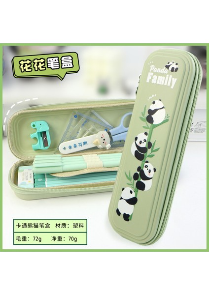 Panda Kalem Çantası Ins Tarzı Niş Küçük Öğrenciler Kırtasiye Kutusu Büyük Kapasiteli Kızlar Yüksek Değerli Kalem Kutusu (Yurt Dışından)