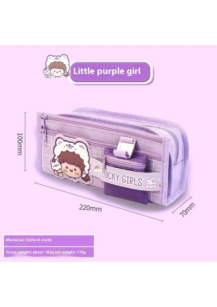 Kalem Çantası Yeni Büyük Boy Kapasiteli Ortaokul Öğrencileri Kırtasiye Kutusu Yaratıcı Kalem Saklama Çantası Ilkokul Öğrencileri Yüksek Değerli Tasarım Hissi (Yurt Dışından)