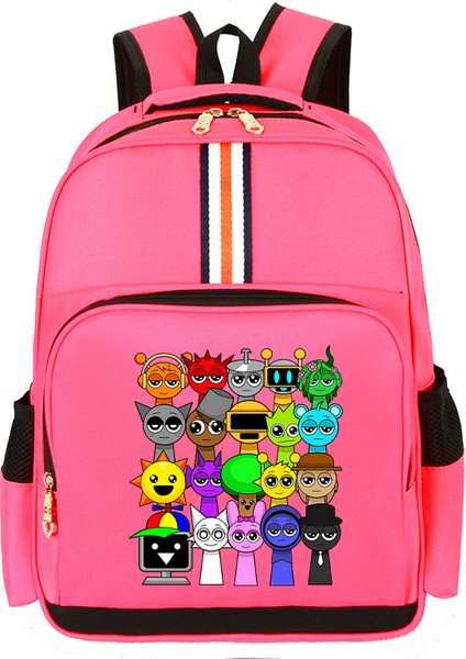 Karikatür Çocuk Omuz Çantası Küçük Öğrencilerle Erkek ve Kadınların Kampüs Trendi Büyük Kapasiteli Okul Çantası (Yurt Dışından)