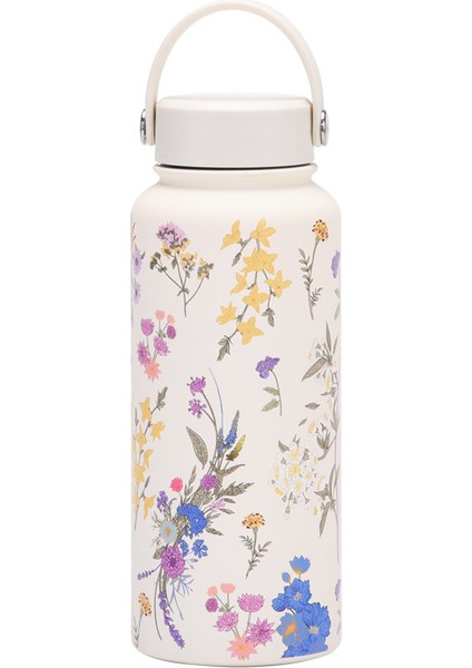 Yeni 1l Yalıtımlı Dak Büyük Kapasiteli Geniş Ağızlı Taşınabilir Vakumlu Spor Su Isıtıcısı Açık Baskı Su Dağı Kadın (Yurt Dışından)