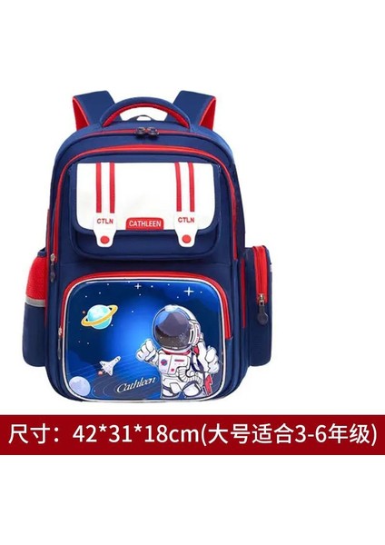 Ilkokullar Astronotlar Yeni Erkek Okul Çantası Bir, Iki, Üç, Altı Sınıflar Yük Azaltma Kızlar Su Geçirmez Çocuk Omuz Çantası (Yurt Dışından)