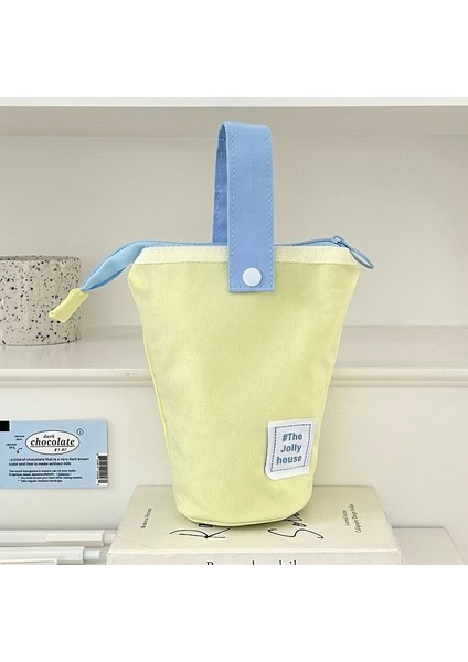 Yüksek Renkli Kalemlik Kalem Çantası Japon Ins Erkek Kız Lise Öğrencileri Büyük Kapasiteli Kalem Kutusu Kırtasiye Çantası Durabilir (Yurt Dışından)