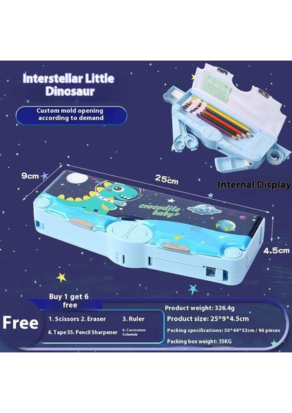 Çok Fonksiyonlu Kırtasiye Kutusu Ilkokul Öğrencileri Sınır Ötesi Dış Ticaret Yüksek Değerli Karikatür Plastik Anaokulu Çocuk Kalem Kutusu (Yurt Dışından)