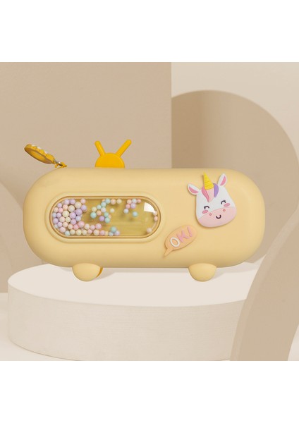 Tavşan Kacık Makinesi Kalem Kutusu Karikatür Sevimli Radyo Modelleme Yaratıcı Kırtasiye Kutusu Ilkokul Öğrencileri Büyük Kapasiteli Kalem Kutusu (Yurt Dışından)