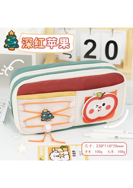 Yeni 9 Kat Büyük Kapasiteli Kalem Çantası Karikatür Cırt Cırtlı Tembel Yüksek Değerli Ins Tarzı Kız Kırtasiye Kutusu Öğrenci Kalem Kutusu (Yurt Dışından)