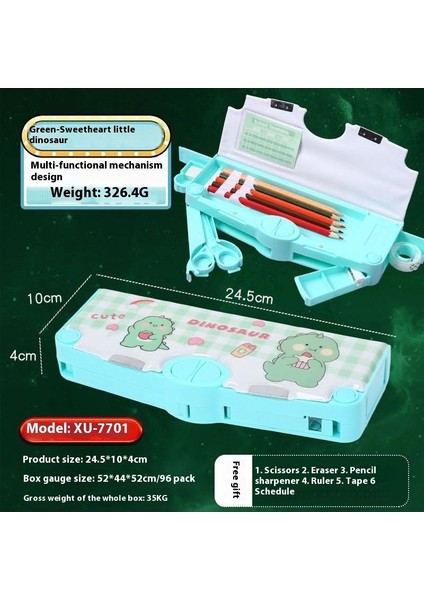 Yaratıcı Astronot Çok Fonksiyonlu Kalem Kutusu Ilkokul Öğrencileri Büyük Kapasiteli Yüksek Değerli Kırtasiye Kutusu (Yurt Dışından)